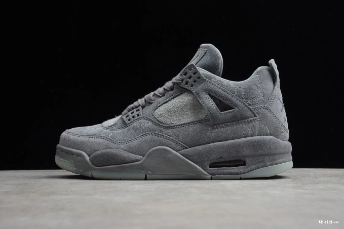 Rep TBkick Grey x Jordan KAWS Cool 930155-003 Air 4 0705